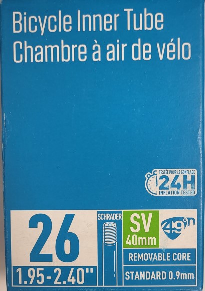 Tube N49 26x1.95-2.4 40mm Schrader