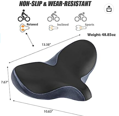 Oversized saddle